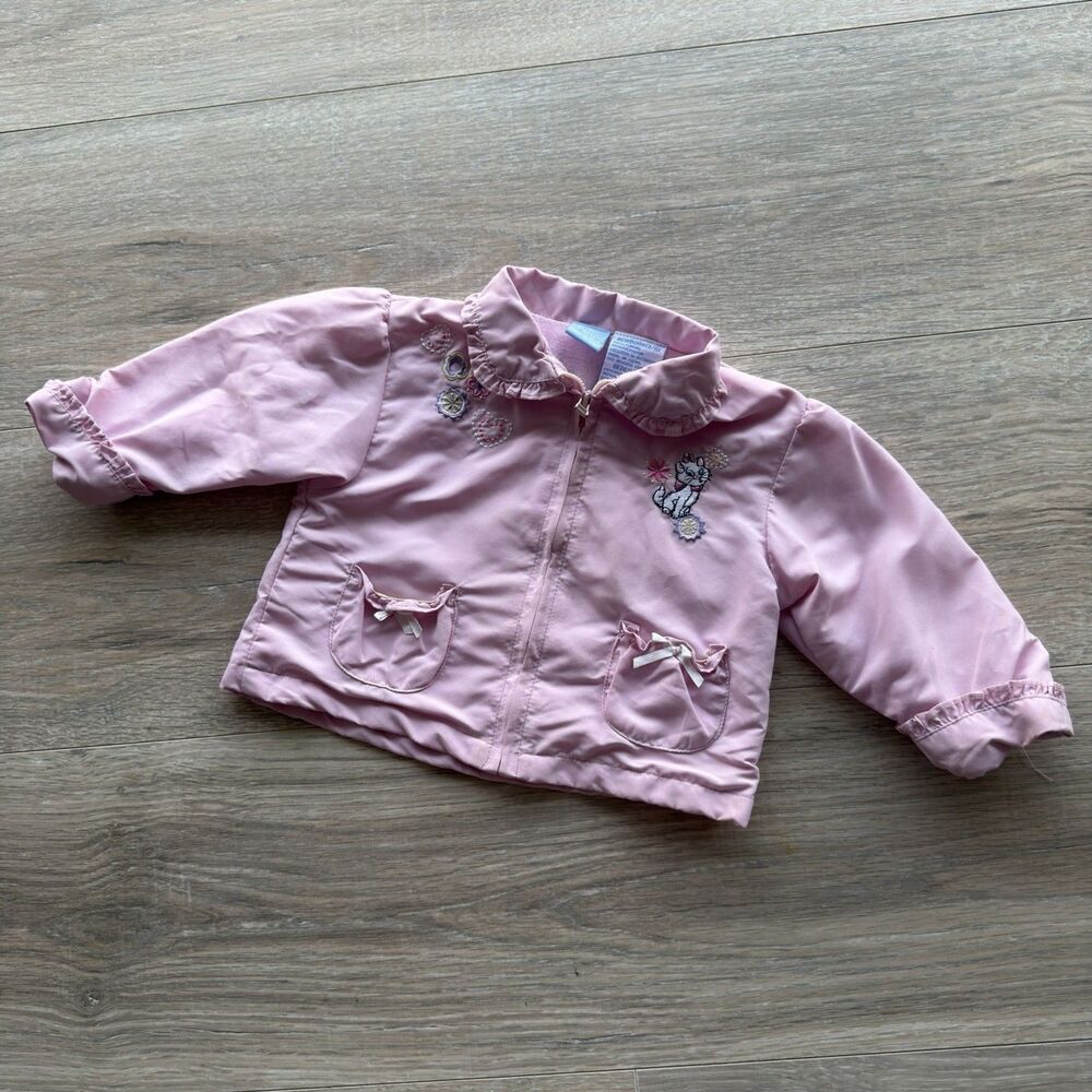 Wonderful World of Disney Aristocats Pink Jacket Newborn 3/6 Mos Baby Girl VTG